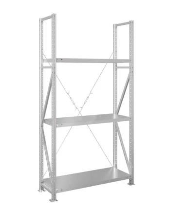 Стеллаж MS U 2500x1200x600 3 полки (400 кг, металл) купить в Ухте