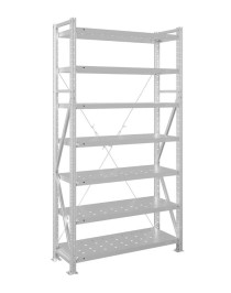 Стеллаж MS U 2000x1000x600 7 полок (350 кг, перф) Стеллаж MS U 2000x1000x600 7 полок (350 кг, перф)