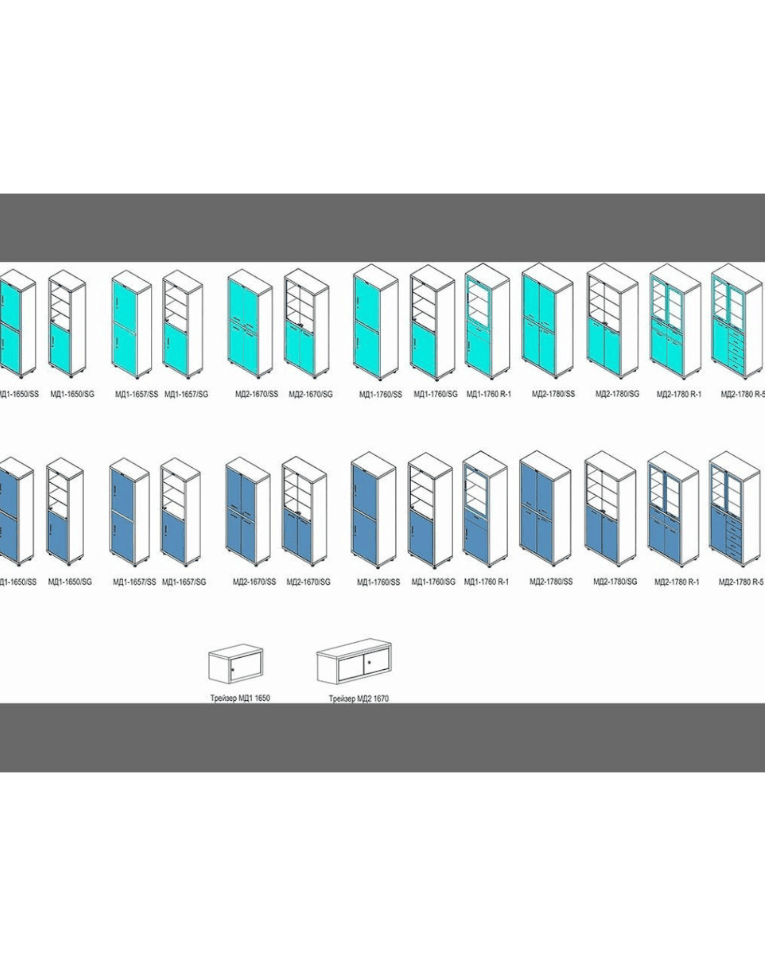 Медицинский шкаф HILFE МД 1 1650/SS купить в Ухте
