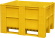 BoxPallet 1200х1000х740 мм сплошной желтый купить в Ухте