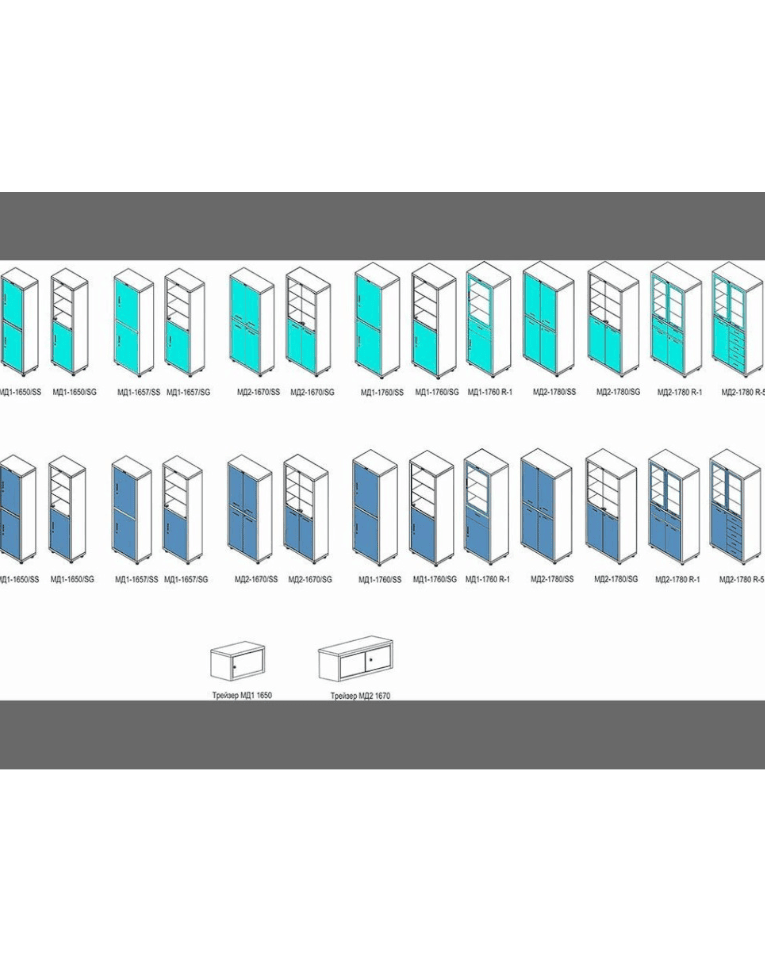 Медицинский шкаф HILFE МД 1 1657/SS купить в Ухте