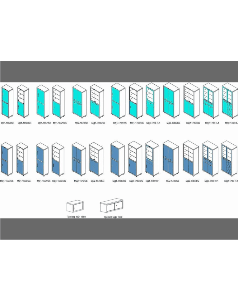 Медицинский шкаф HILFE МД 1 1657/SG купить в Ухте