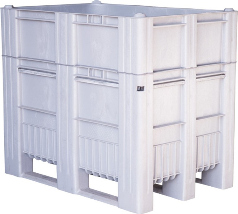 BoxPallet 1200х800х1035 сплошной, на полозьях серый купить в Ухте