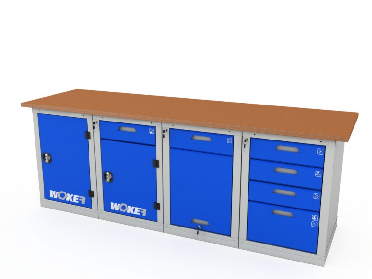 Верстак четырехтумбовый WOKER PRO 41224.2400 купить в Ухте