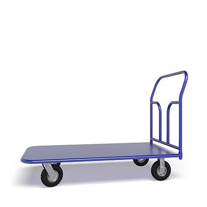 Платформенная тележка ТП 4 (г/п 300 кг, 1200x600 мм, колеса пневматические 270 мм) купить в Ухте Платформенная тележка ТП 4 (г/п 300 кг, 1200x600 мм, колеса пневматические 270 мм) купить в Ухте