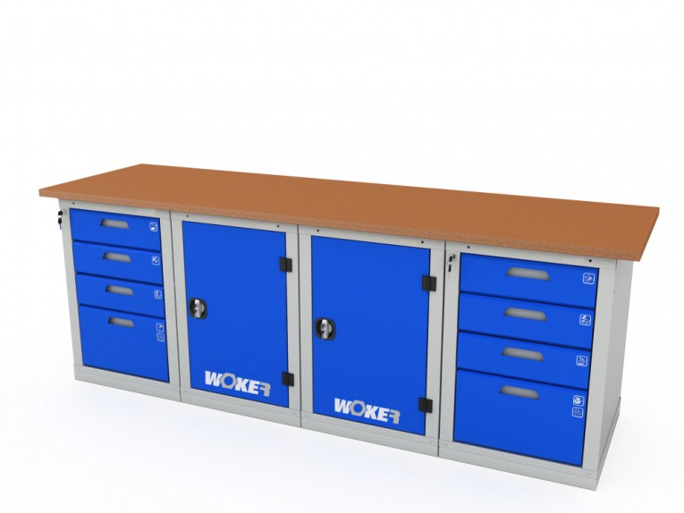 Верстак четырехтумбовый WOKER PRO 44114.2400 купить в Ухте