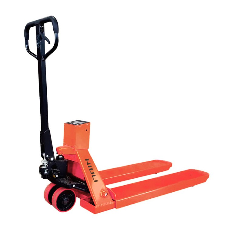 Гидравлическая рохля с весами CBY-II 2500 PDP (г/п 2500 кг, вилы 1150x550 мм) NIULI купить в Ухте