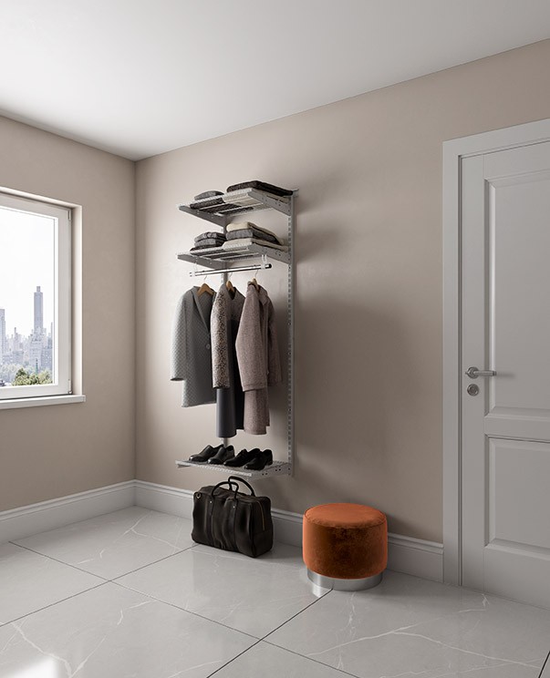 Гардеробная система Практик Home Basic G60 белая купить в Ухте