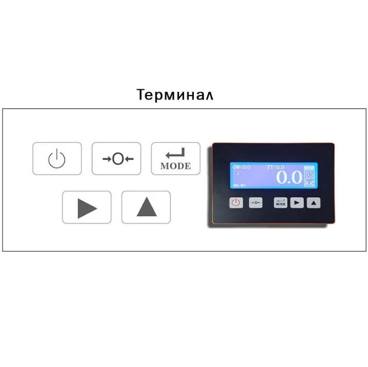 Гидравлическая рохля с весами CBY-I 2000 PDP (г/п 2000 кг, вилы 1150x550 мм) NIULI купить в Ухте