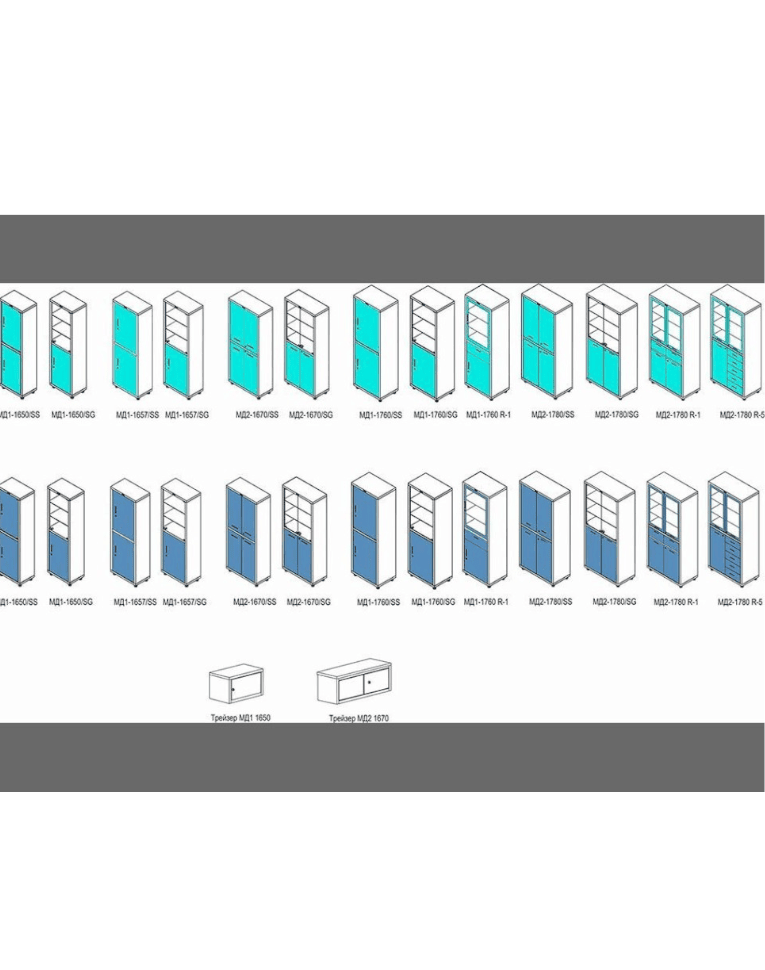 Медицинский шкаф HILFE МД 2 1670/SS купить в Ухте