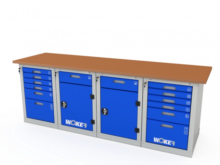 Верстак четырехтумбовый WOKER PRO 46226.2400 купить в Ухте