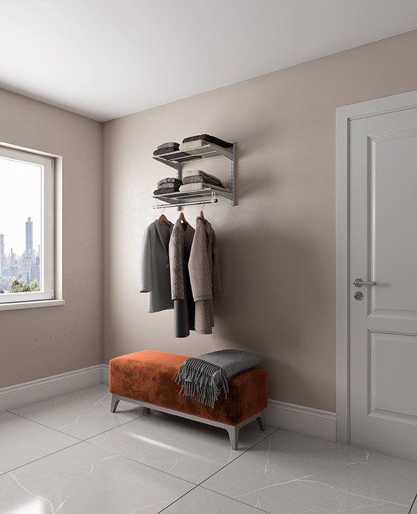 Гардеробная система Практик Home Basic G60S белая купить в Ухте