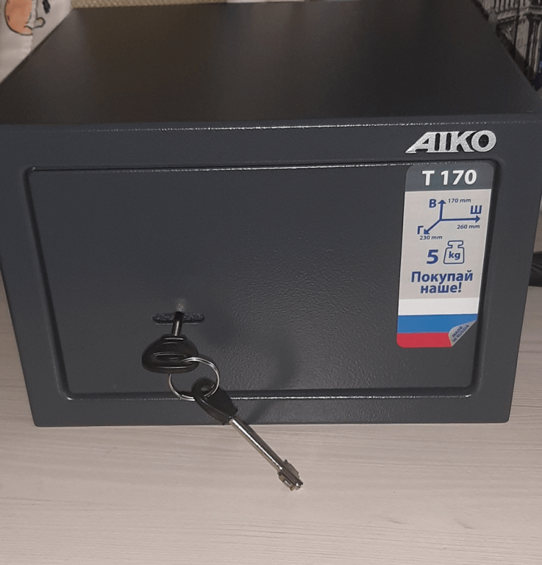 Мебельный сейф Aiko T-170 KL купить в Ухте Мебельный сейф Aiko T-170 KL купить в Ухте