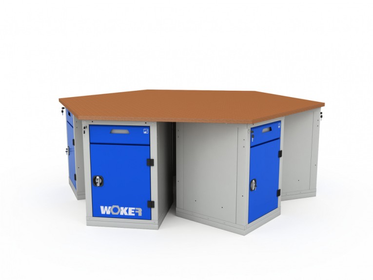 Верстак шеститумбовый WOKER PRO 6002.2500 купить в Ухте