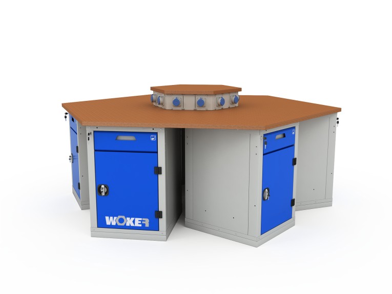 Верстак шеститумбовый WOKER PRO 6002.2500 купить в Ухте