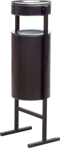 Урна уличная с пепельницей 36 литров черный