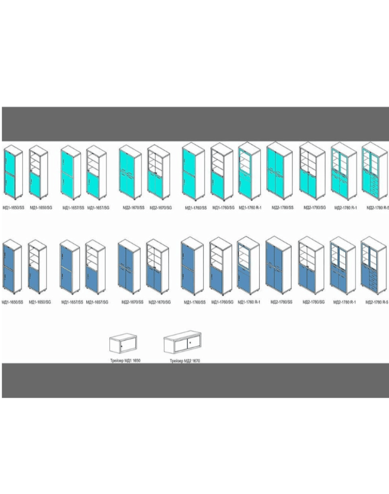 Медицинский шкаф HILFE МД 2 1780/SG купить в Ухте