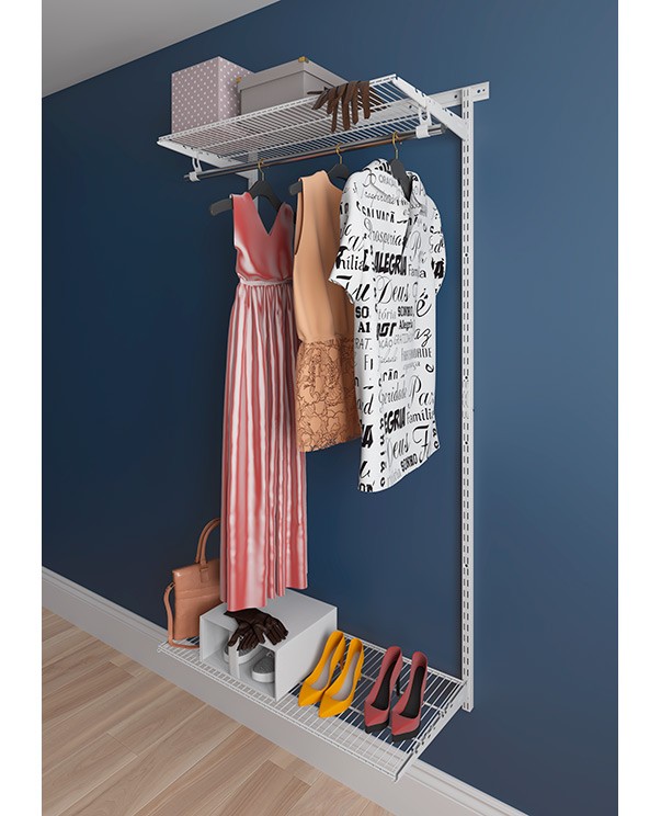 Гардеробная система Практик Home Basic G90 белая купить в Ухте Гардеробная система Практик Home Basic G90 белая купить в Ухте