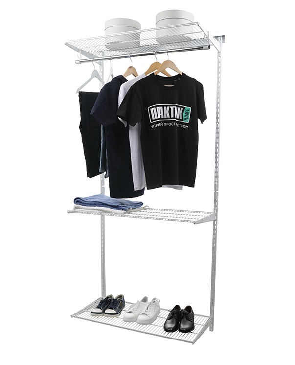 Гардеробная система Практик Home Basic G90 белая купить в Ухте Гардеробная система Практик Home Basic G90 белая купить в Ухте