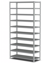 Стеллаж MS Strong 2350х1000х800 10 полок Стеллаж MS Strong 2350х1000х800 10 полок
