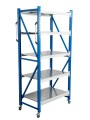 Стеллаж мобильный БиКом СТ-4 300x120x100 5 полок