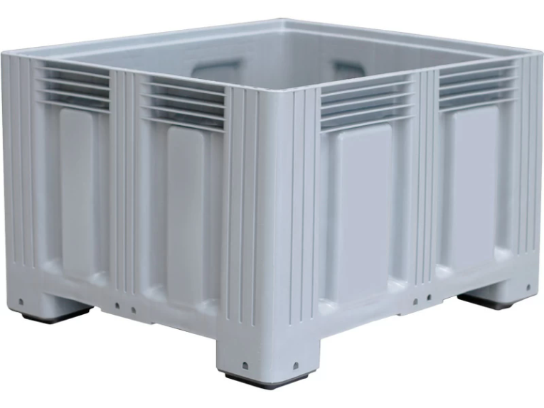 Контейнер 1200х1000х758 сплошной, на ножках серый купить в Ухте