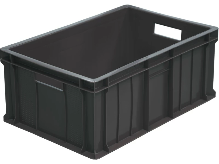 Ящик 600х400х250 сплошной чёрный купить в Ухте