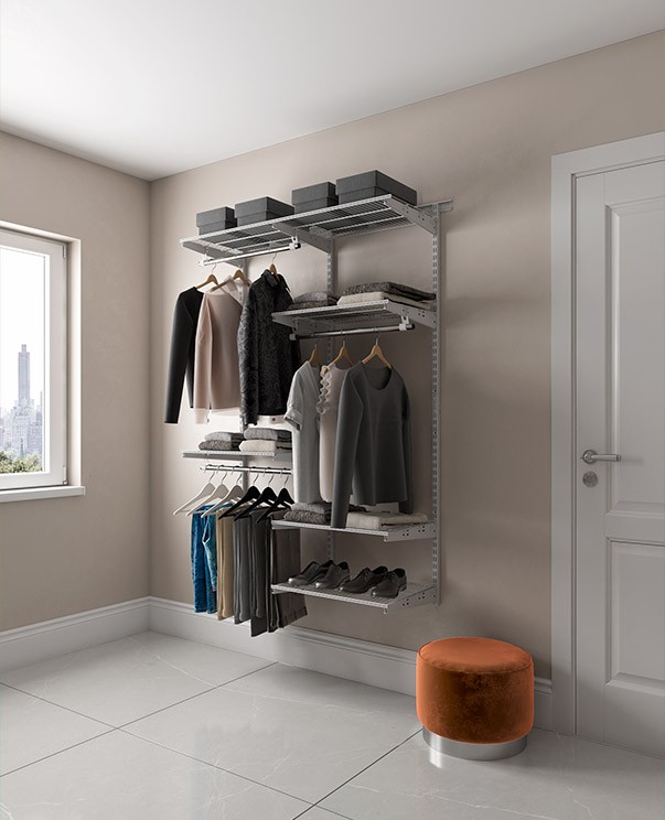 Гардеробная система Практик Home Optima G120 белая купить в Ухте Гардеробная система Практик Home Optima G120 белая купить в Ухте