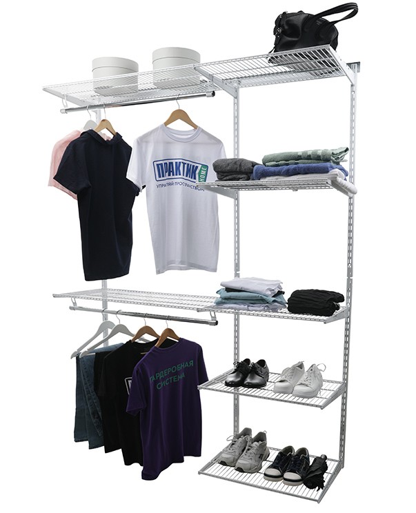 Гардеробная система Практик Home Optima G150 белая купить в Ухте Гардеробная система Практик Home Optima G150 белая купить в Ухте