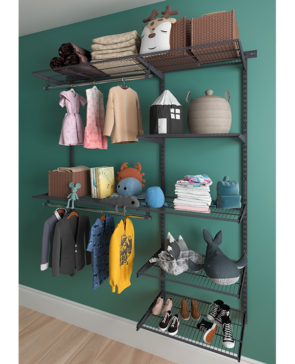 Гардеробная система Практик Home Optima G150 графит купить в Ухте Гардеробная система Практик Home Optima G150 графит купить в Ухте