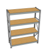 Стеллаж грузовой СГР 2500x1200x1000 4 полки (ДСП) Стеллаж грузовой СГР 2500x1200x1000 4 полки (ДСП)