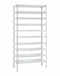 Стеллаж металлический Титан МС-500 2400х1000х400 10 полок Стеллаж металлический Титан МС-500 2400х1000х400 10 полок