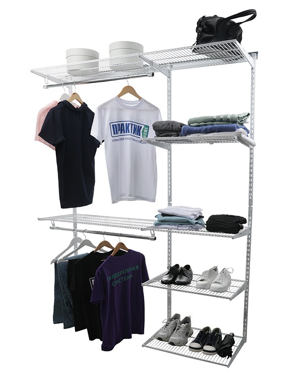 Гардеробная система Практик Home Optima G180 белая купить в Ухте Гардеробная система Практик Home Optima G180 белая купить в Ухте