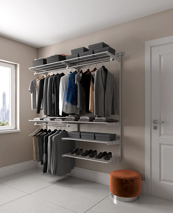 Гардеробная система Практик Home Optima G180 белая купить в Ухте Гардеробная система Практик Home Optima G180 белая купить в Ухте