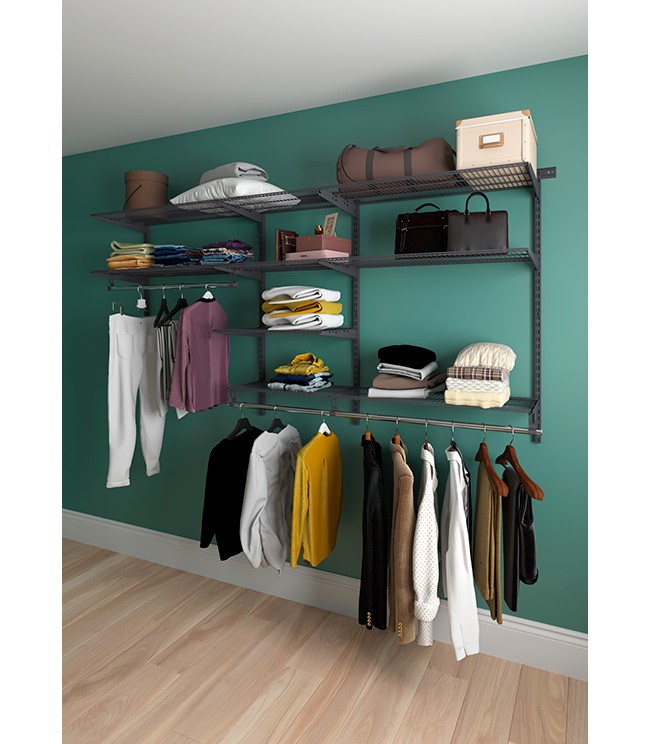 Гардеробная система Практик Home Optima G240 графит купить в Ухте Гардеробная система Практик Home Optima G240 графит купить в Ухте