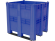 BoxPallet 1300х1150х1250 сплошной, на 3 полозьях синий купить в Ухте