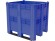 BoxPallet 1300х1150х1250 сплошной, на 3 полозьях синий купить в Ухте
