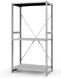 Стеллаж ТСУ 1800x1200x800 3 полки (300 кг, металл) Стеллаж ТСУ 1800x1200x800 3 полки (300 кг, металл)