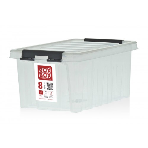 Контейнер Rox Box Original 8 (335х220х155 мм с крышкой и клипсами прозрачный) купить в Ухте