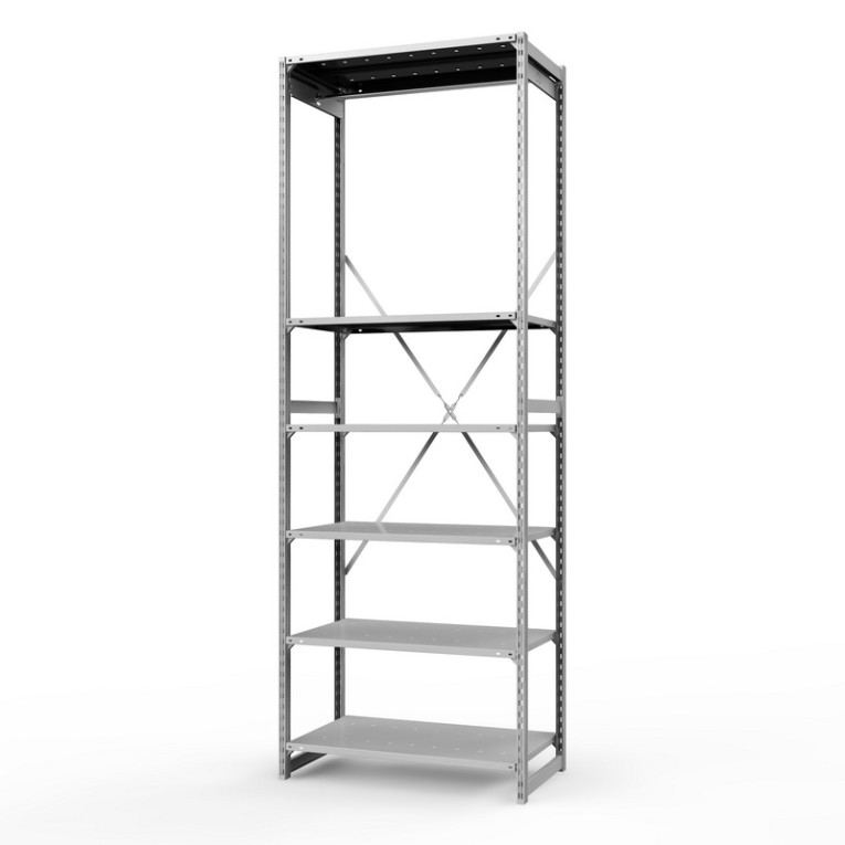 Стеллаж металлический ТСУ Универсал, 3000х1060х500 мм.Штанги: 1шт. Полки: металл усил. перф. 6 шт. купить в Ухте