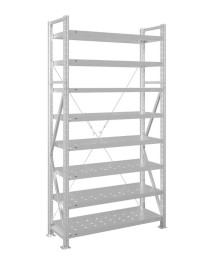 Стеллаж MS U 2500x1000x1000 8 полок (300 кг, перф) Стеллаж MS U 2500x1000x1000 8 полок (300 кг, перф)