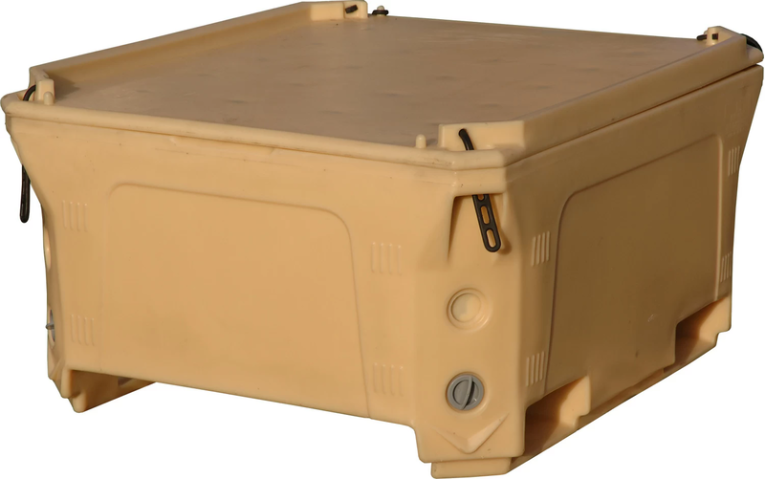 Контейнер 1230х1030х650 мм бежевый с крышкой купить в Ухте