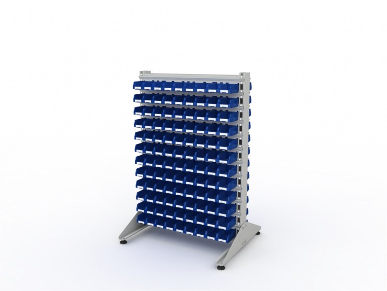 Стеллаж для пластиковых лотков SORTEX двухсторонний 1500x1000x800.01 купить в Ухте