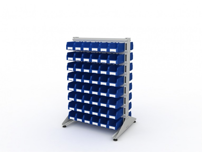 Стеллаж для пластиковых лотков SORTEX двухсторонний 1500x1000x800.02 купить в Ухте