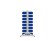 Стеллаж для пластиковых лотков SORTEX двухсторонний 1500x1000x800.02 купить в Ухте