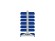 Стеллаж для пластиковых лотков SORTEX двухсторонний 1500x1000x800.03 купить в Ухте