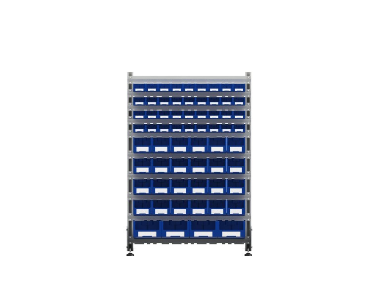 Стеллаж для пластиковых лотков SORTEX двухсторонний 1500x1000x800.05 купить в Ухте Стеллаж для пластиковых лотков SORTEX двухсторонний 1500x1000x800.05 купить в Ухте