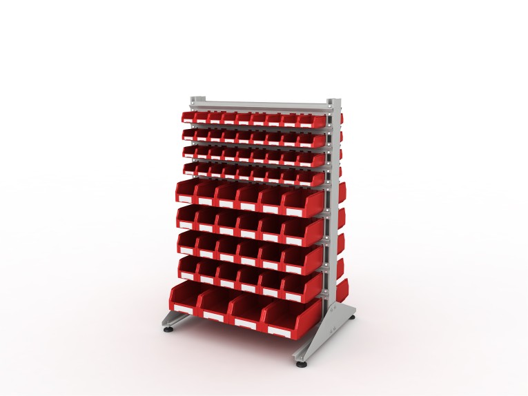 Стеллаж для пластиковых лотков SORTEX двухсторонний 1500x1000x800.05 купить в Ухте Стеллаж для пластиковых лотков SORTEX двухсторонний 1500x1000x800.05 купить в Ухте