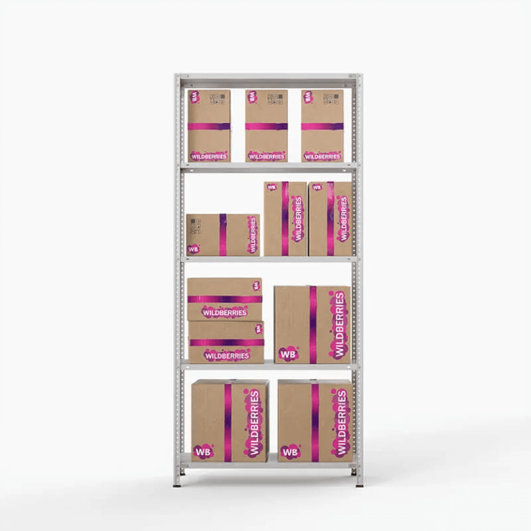 Стеллаж ПВЗ Wildberries 2000х1000х400 5 полок купить в Ухте