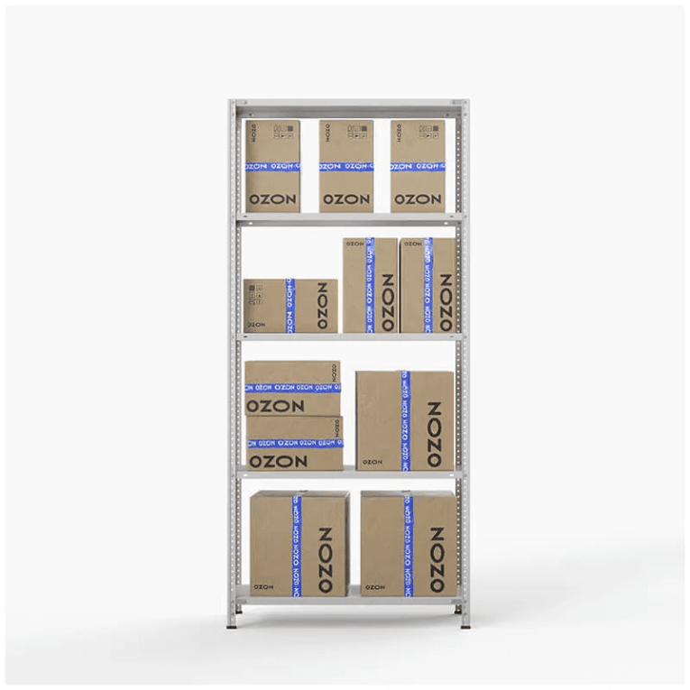 Стеллаж ПВЗ Озон 2000х1000х400 5 полок купить в Ухте